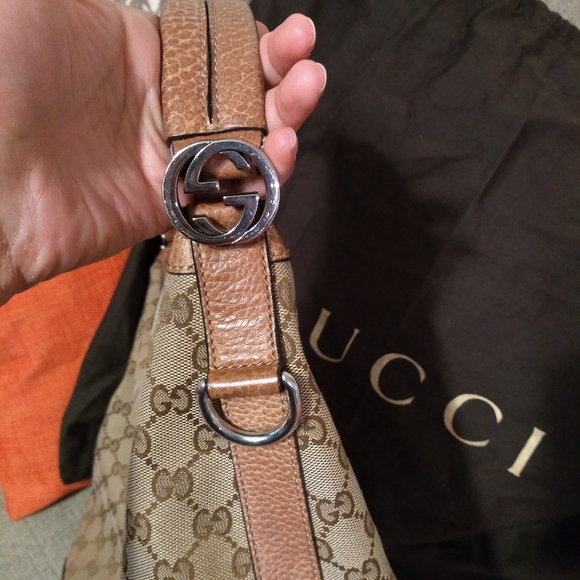 GUCCI MS GG Hobo Canvas Signature Bag and extra st - Picture 5 of 16